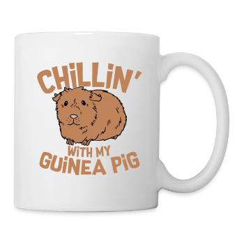 Chillin' With My Guinea Pig Rodent Cavy Lover - Mug - white - Right