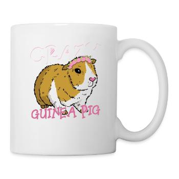 Crazy Guinea Pig Lady Rodent Cavy Lover - Mug - white - Right