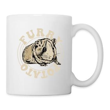 Furry Potato Cavy Lover Guniea Pig Rodent - Mug - white - Right