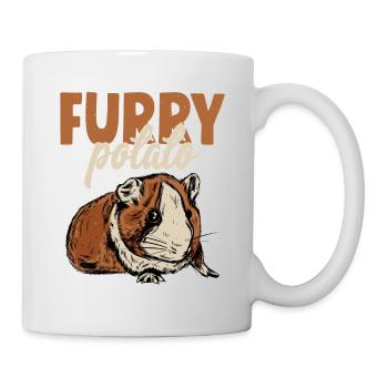 Furry Potato Rodent Guniea Pig Cavy Lover - Mug - white - Right