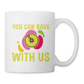 Vous pouvez raver avec nous 2 - Mug blanc - blanc - Droite