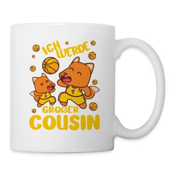 Ich Werde Großer Cousin Fuchs bald Cousin - Tasse - Weiß - Rechts