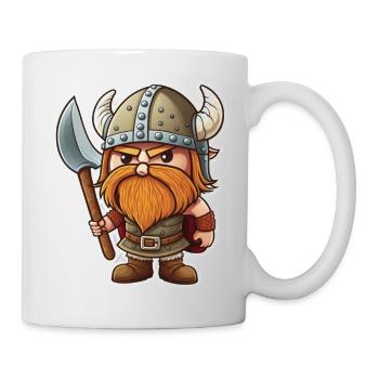 Norse Cuteness: Cute Cartoon Viking - Mug - white - Right
