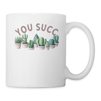 Funny Succulent Saying "You Succ" Cacti - Mug - white - Right