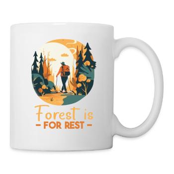 Forest Camping Mountain Holidays - Mug - white - Right