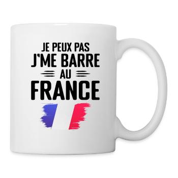 Je Peux Pas J'me Barre Au France - Mug blanc - blanc - Droite