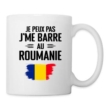 Je Peux Pas J'me Barre Au Roumanie - Mug blanc - blanc - Droite