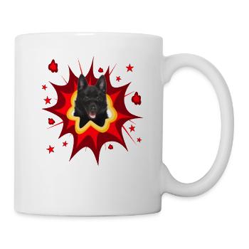 Conception de chien comique - Pow - Schipperke - Mug blanc - blanc - Droite