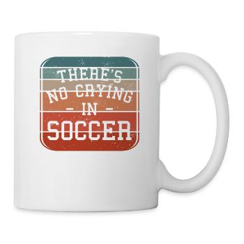 Rétro Il n’y a pas de pleurs dans le football - Mug blanc - blanc - Droite