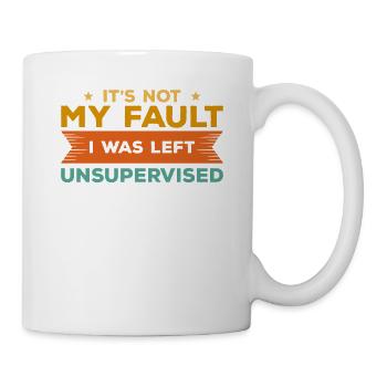 Ce n’est pas de ma faute si j’ai été laissé sans sarcasme supervisé - Mug blanc - blanc - Droite