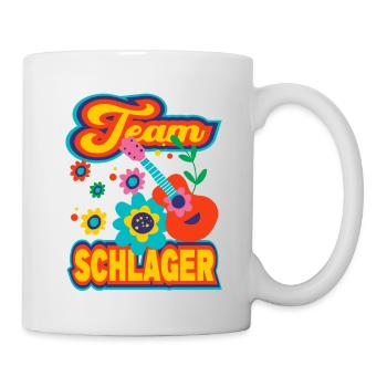 Team Schlager Schlagermusik Schlagerparty - Tasse - Weiß - Rechts