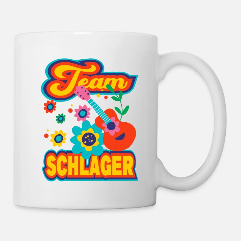 Team Schlager Schlagermusik Schlagerparty - Tasse - Weiß