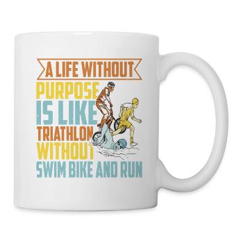 C’est comme un triathlon sans vélo de natation et course 2 - Mug blanc - blanc - Droite