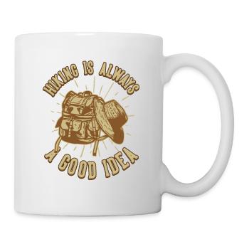 Hiking Good Idea Mountain Hiking Hiking Trekking - Mug - white - Right