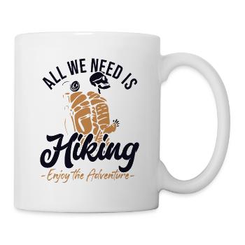 Hiking Enjoy The Adventure Trekking Mountain Hiking - Mug - white - Right