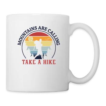Mountains are Calling Hiking Trekking Mountain Hiking - Mug - white - Right