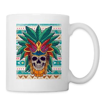 Mexican Aztec warrior Aztecs - Mug - white - Right