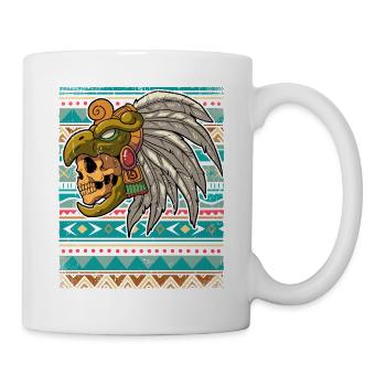 Mexican Aztec warrior Aztecs - Mug - white - Right