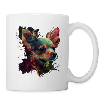 Chihuahua | Abstract Painting | Color | Cuter - Mug - white - Right
