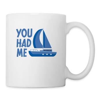 Segeln Geschenk Segelboot Bootfahren Kapitän - Tasse - Weiß - Rechts