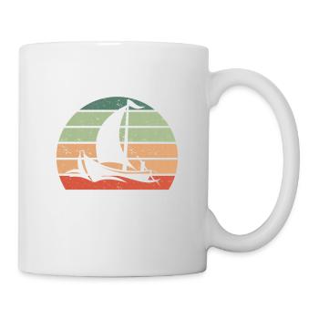 Segeln Geschenk Segelboot Bootfahren Kapitän - Tasse - Weiß - Rechts