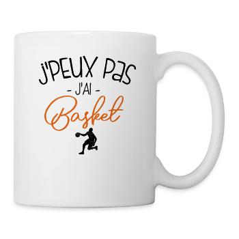 Pas Dispo, Basket Oblige - Mug blanc - blanc - Droite