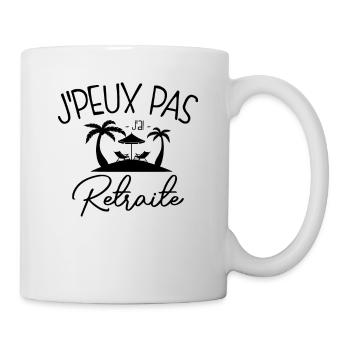 Humoristique : Pas Dispo, Retraite - Mug blanc - blanc - Droite