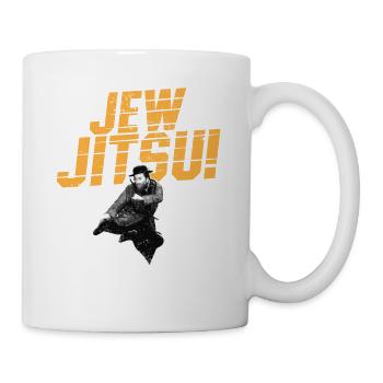 Jitsu juif drôle Arts martiaux juifs Rabbi Jiu - Mug blanc - blanc - Droite