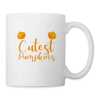Ich kümmere mich um die niedlichsten Kürbisse - Tasse - Weiß - Rechts