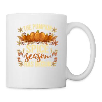 The pumpkin spice season has begun Cute - Mug - white - Right