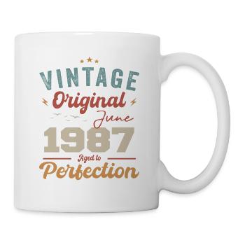 June 1987 Aged to Perfection June 1987 vintage - Mug - white - Right