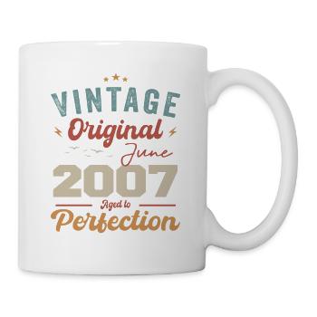 June 2007 Aged to Perfection June 2007 vintage - Mug - white - Right