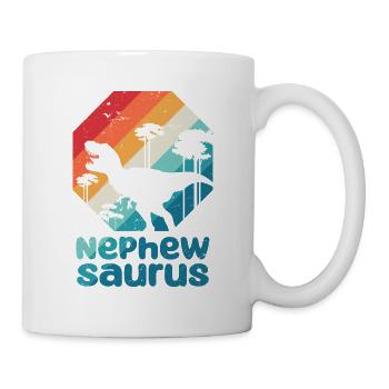 Nephewsaurus T Rex Dinosaur Nephew Saurus Family - Mug - white - Right