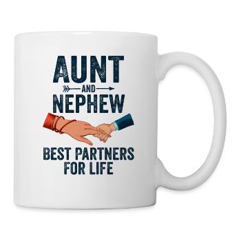 Aunt & Nephew Best Partners For Life - Mug blanc - blanc - Droite