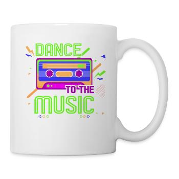 80s Retro CostumeTheme Party Costume 90s Party - Mug - white - Right