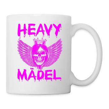 Biker Rocker, Heavy Rock, Punk, Hard Girl Metal - Tasse - Weiß - Rechts