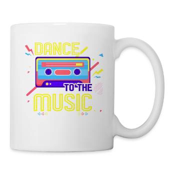 80s Retro CostumeTheme Party Costume 90s Party - Mug - white - Right