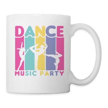 80s Retro CostumeTheme Party Costume 90s Party - Mug - white - Right