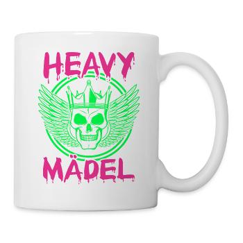 Biker Rocker, Heavy Rock, Punk, Hard Girl Metal - Tasse - Weiß - Rechts