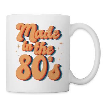 80s Retro CostumeTheme Party Costume 90s Party - Mug - white - Right