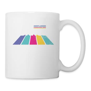 80s Retro CostumeTheme Party Costume 90s Party - Mug - white - Right