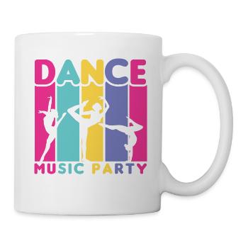 80s Retro CostumeTheme Party Costume 90s Party - Mug - white - Right