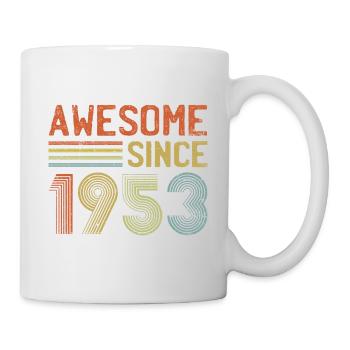 Célébrons 70 ans de génial depuis 1953 - Mug blanc - blanc - Droite