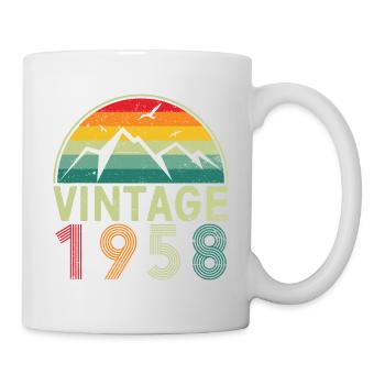 Vintage 1958 65th Birthday 65 Years of StrengthUni - Mug - white - Right