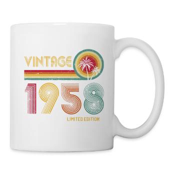 Vintage 1958 65th Birthday 65 Years of Strength - Mug - white - Right