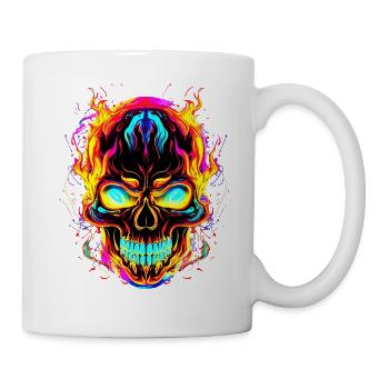 Edgy and Alternative: Gothic Skull - Mug - white - Right