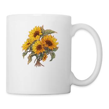Cool Bouquet Fleurs de Tournesol Amoureux Jeu de mots Floral - Mug blanc - blanc - Droite