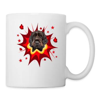 Comic Dog Design - Pow - German Wirehaired - Mug blanc - blanc - Droite
