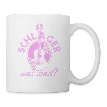 Schlager was sonst Schlagermusik Schlagerparty - Tasse - Weiß - Rechts