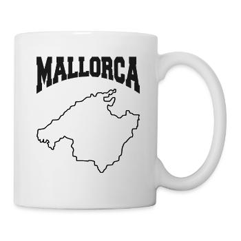 Karte von der Insel von Mallorca Spanien - Tasse - Weiß - Rechts